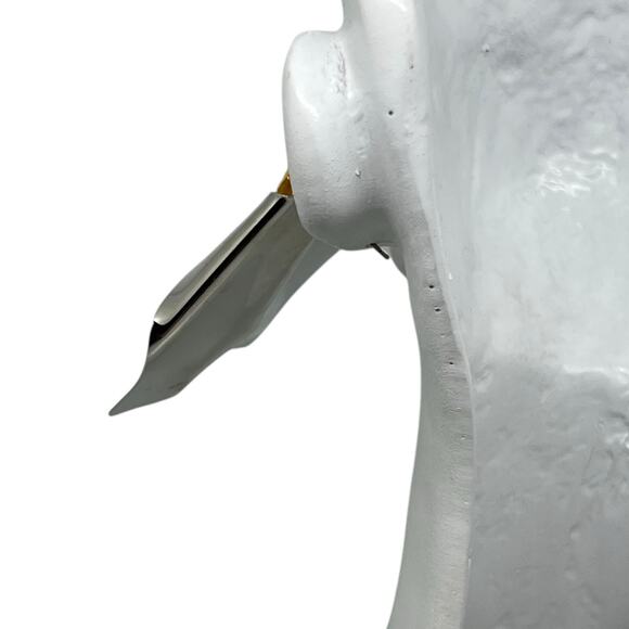 Modernist Sculptural Citrine Crystal Silver Statement Earring Avant-Garde Runway - Picture 6 of 12